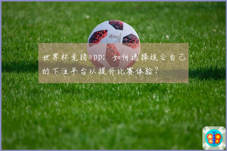 世界杯竞猜app：如何选择适合自己的下注平台以提升比赛体验？